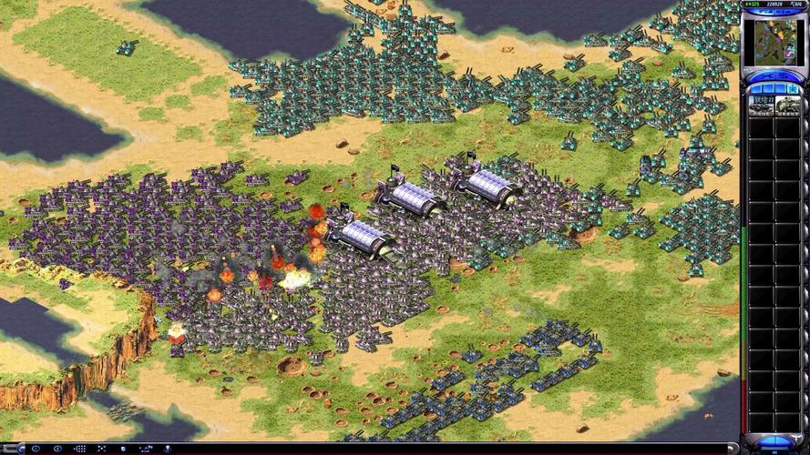 红警坦克大战:二打四绝地反击,三星坦克碾压对手!