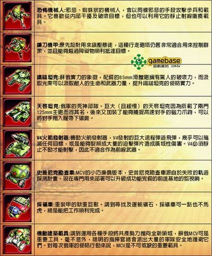 红警排行：最强兵种武器排名大揭秘