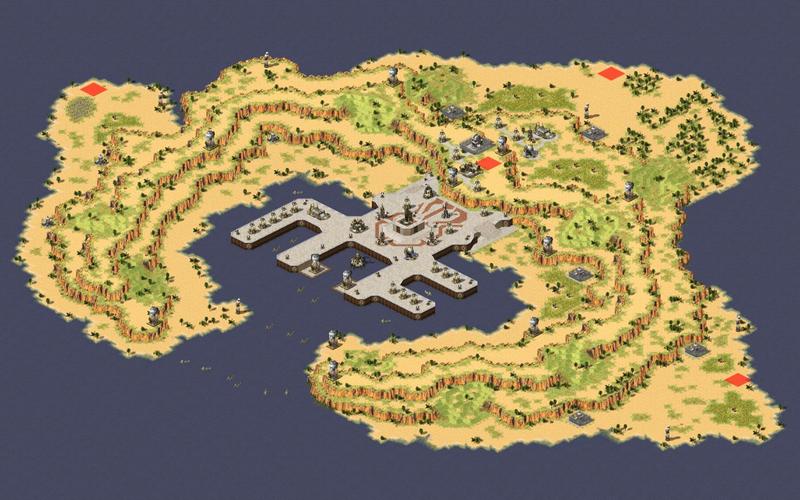 最新红警3地图分享:无限资源地图及对战地图下载