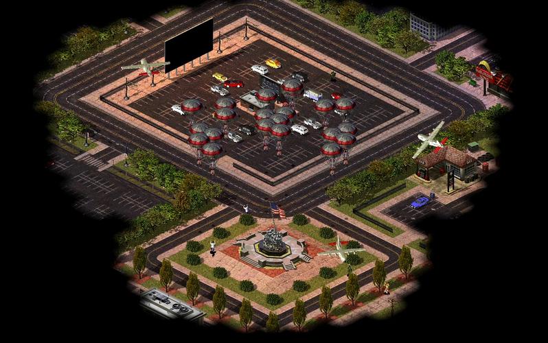 红警2建筑内部详解:基地布局与建筑大小