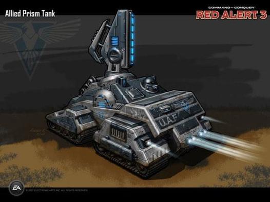 红色警戒光棱武器:光棱坦克和光棱塔哪个更厉害?