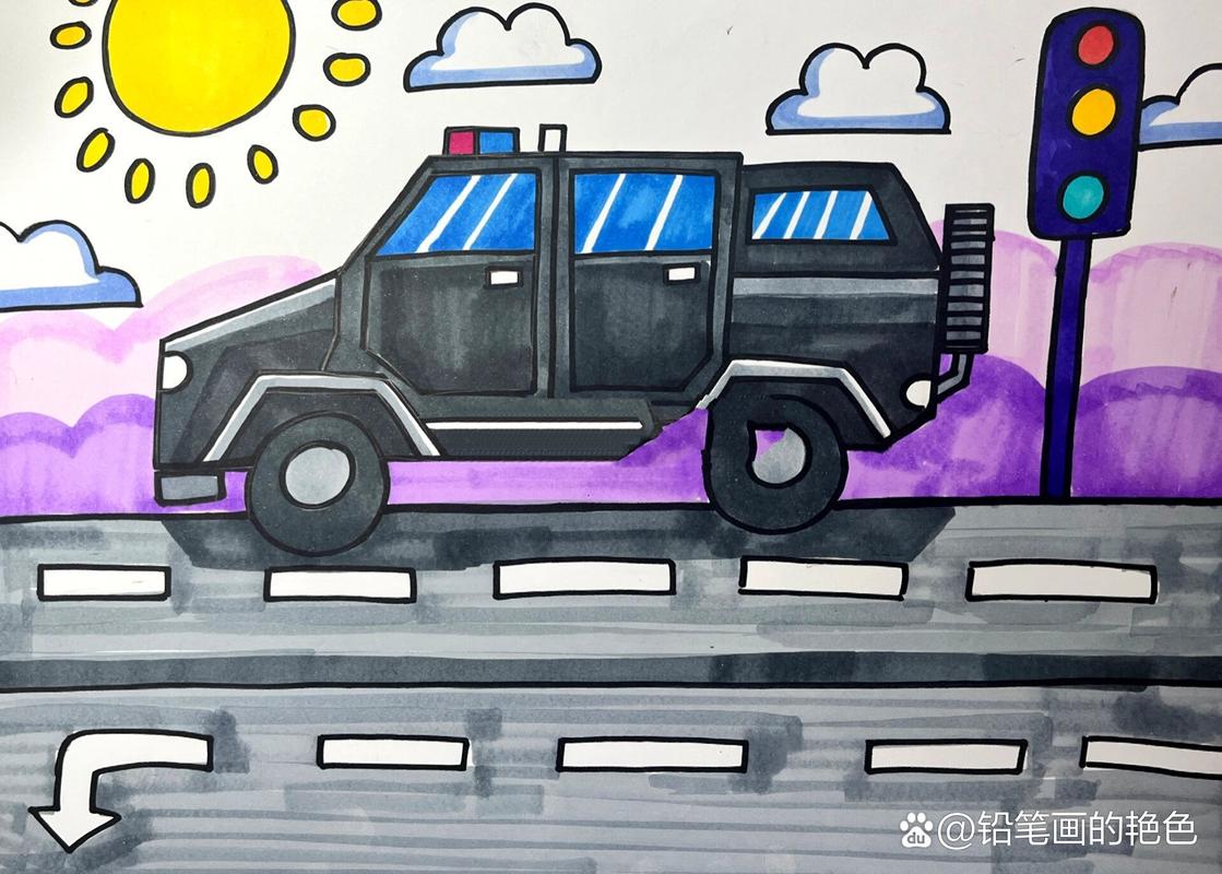 想画红警战车？教你一步步画出逼真红警车