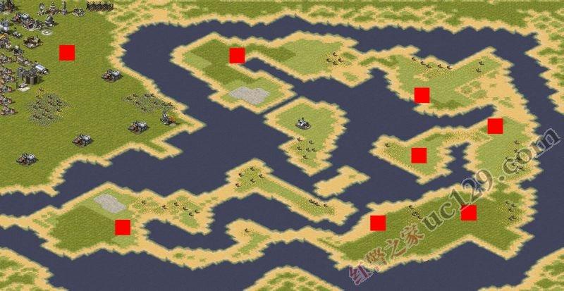 红警无视地形：地图建筑随意摆放，轻松虐电脑！