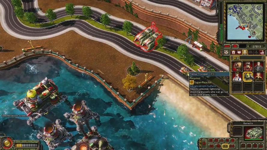 大头兵红警最强兵种：磁爆步兵实战技巧教学视频