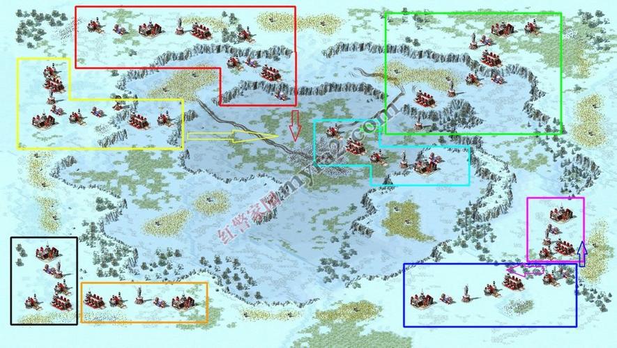 红警镇北军地图解析：兵力部署与战术选择