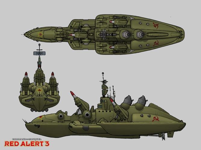 红警苏联船舰大盘点:从运兵船到无畏级战舰