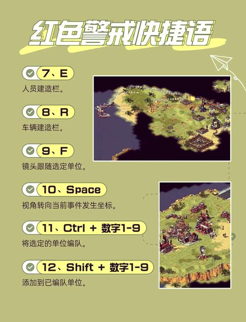 红警使用三：快捷键大全及操作技巧，高效指挥作战