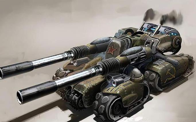 红警3图画欣赏：玩家手绘超赞作品，征召兵和天启坦克！